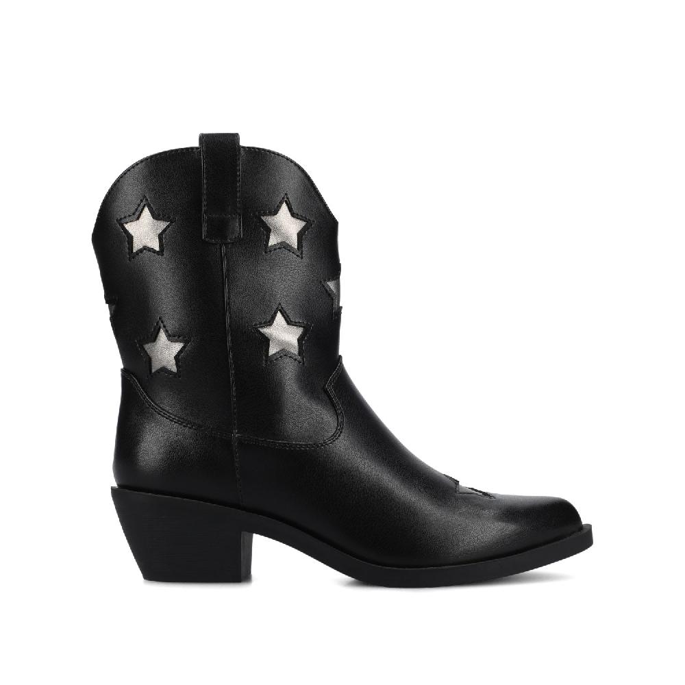 journee collection UNDERWOOD WESTERN STAR BOOTIES Black