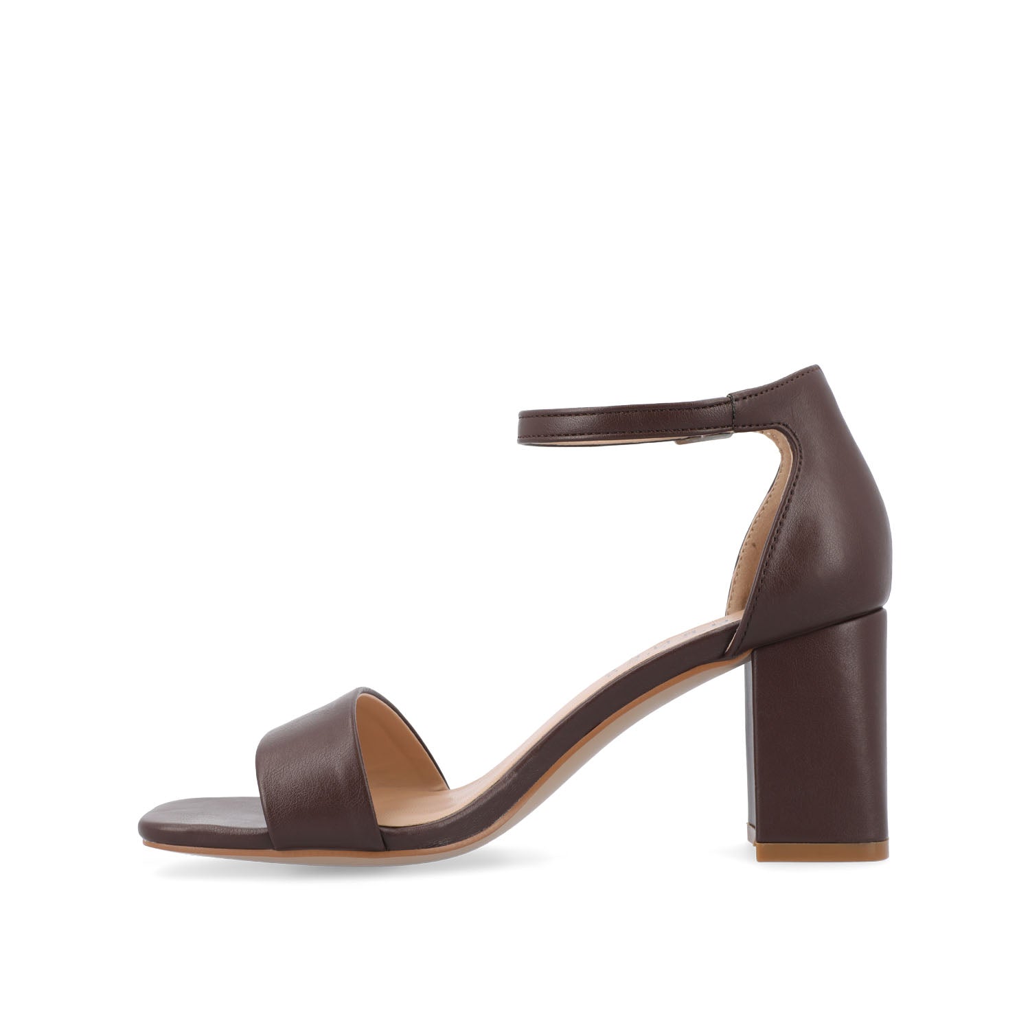 Journee Collection VALENNCIA COOL SHADE STRAPPY HEEL IN WIDE Mahogany