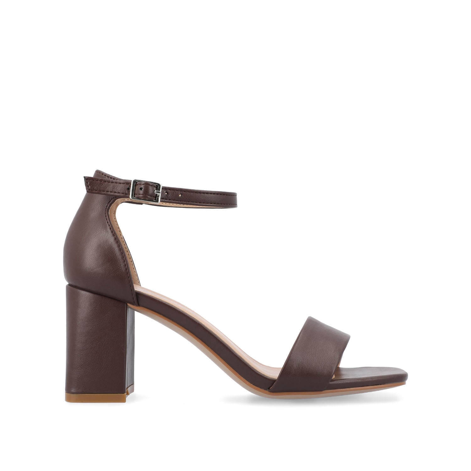 journee collection VALENNCIA STRAPPY HEELS IN COOL SHADES Mahogany
