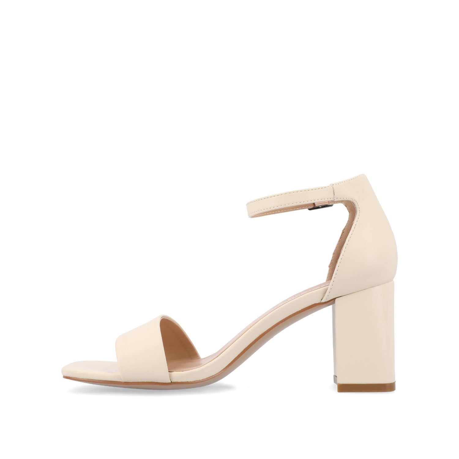Journee Collection VALENNCIA WARM SHADE STRAPPY HEEL IN WIDE Cream
