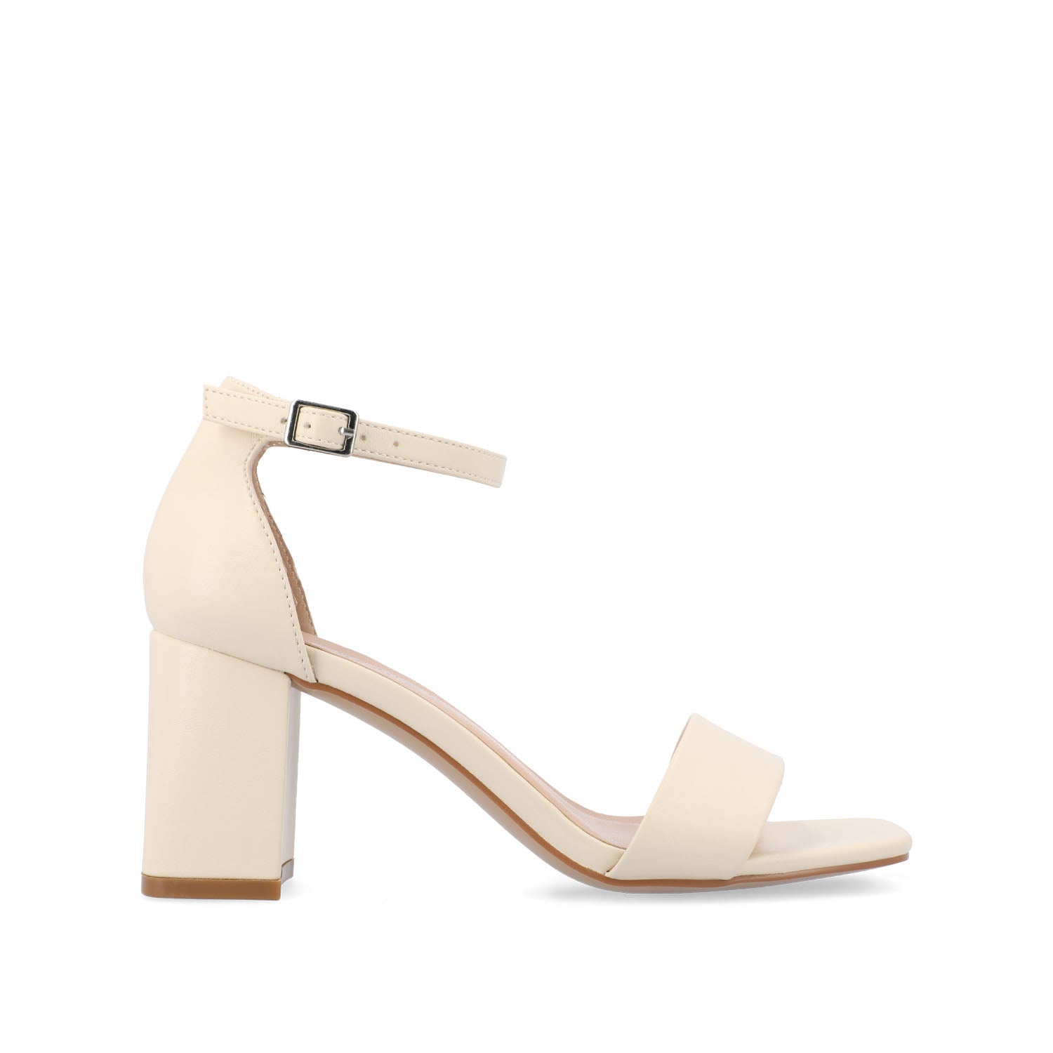 journee collection VALENNCIA WARM SHADE STRAPPY HEEL IN WIDE Cream