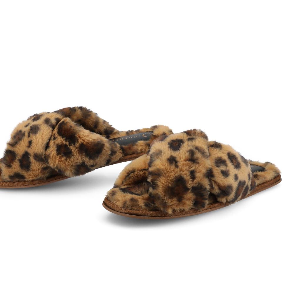 Journee Collection VEEDIA SLIPPERS IN FAUX FUR Pink Faux Fur