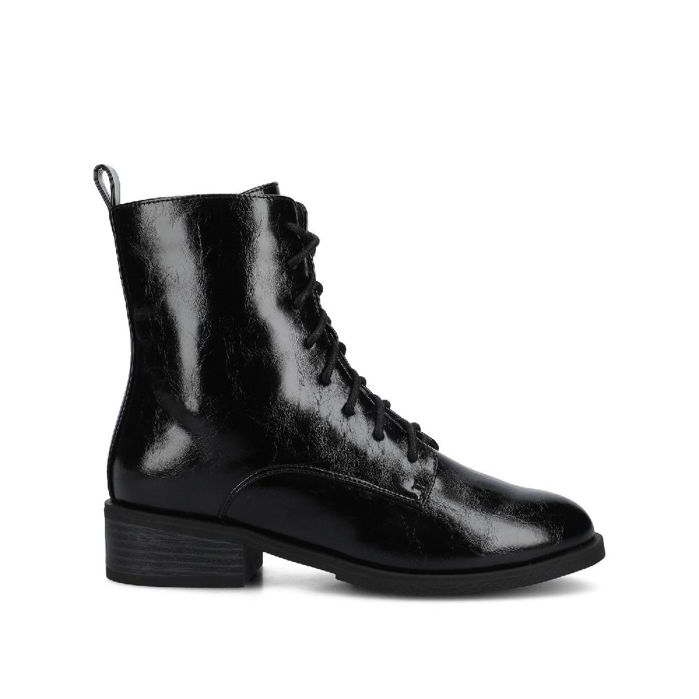 journee collection VIENNA COMBAT BOOTIES IN WIDE Black