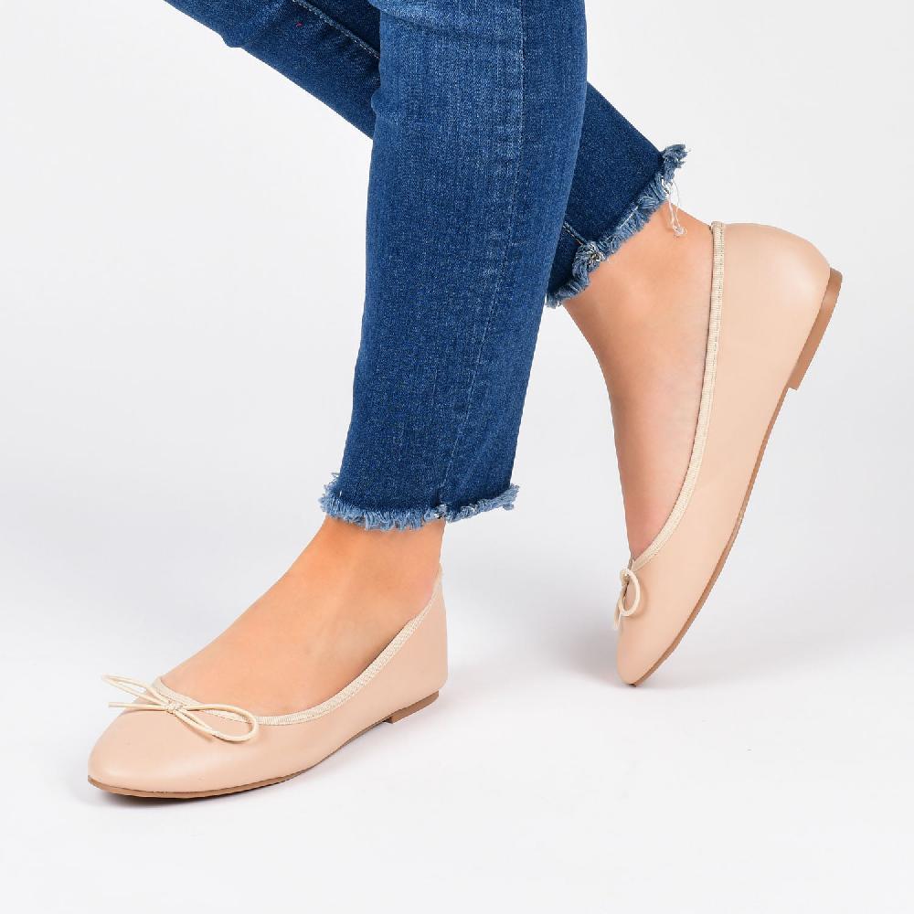 Journee Collection VIKA BALLET FLATS IN VEGAN LEATHER Black