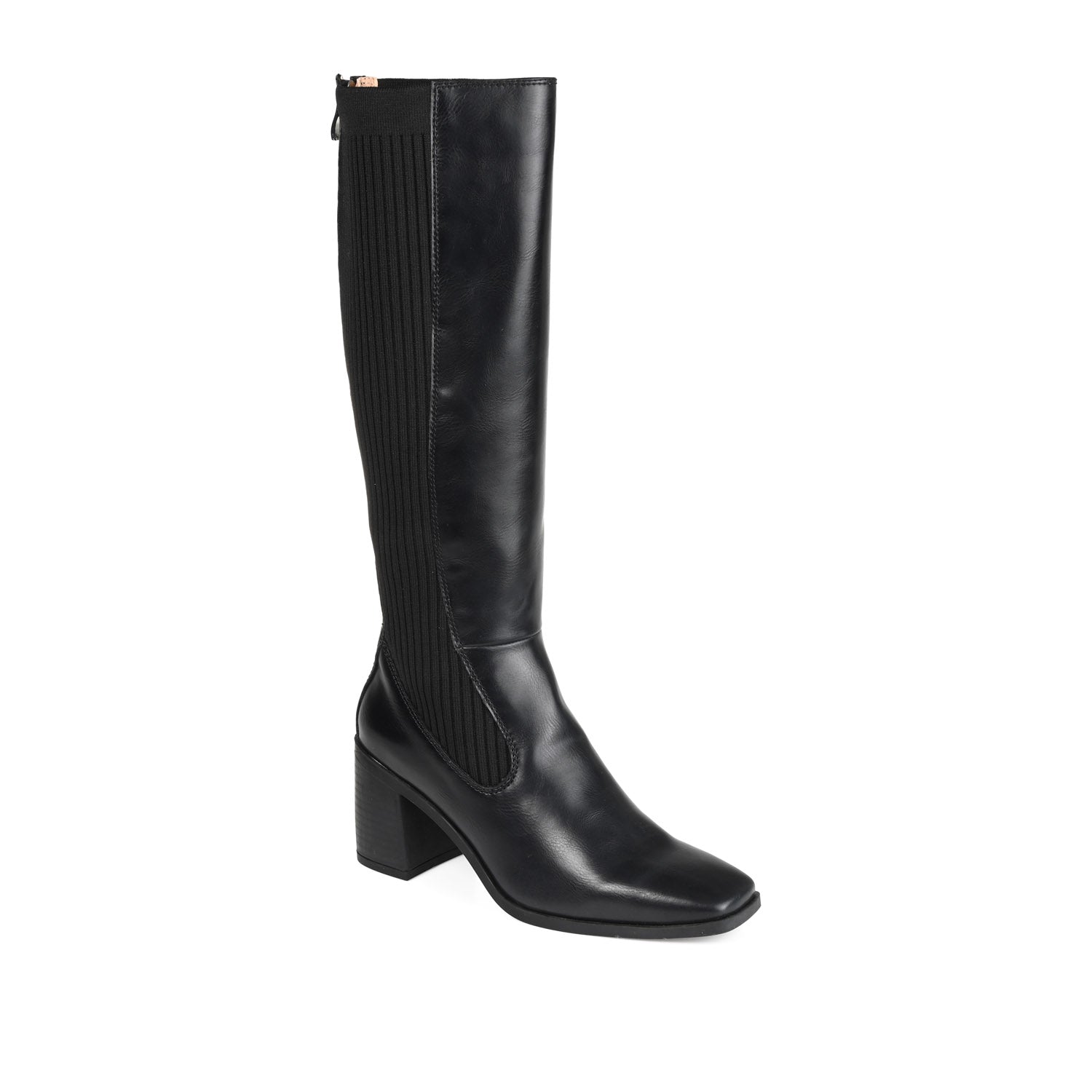 Journee Collection WINNY KNEE HIGH BOOTS IN FAUX LEATHER Taupe