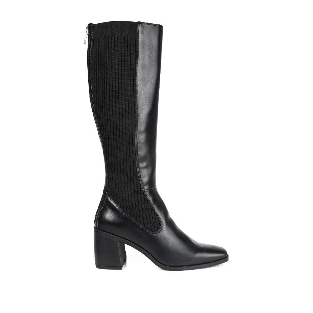 journee collection WINNY KNEE HIGH BOOTS IN FAUX LEATHER Taupe