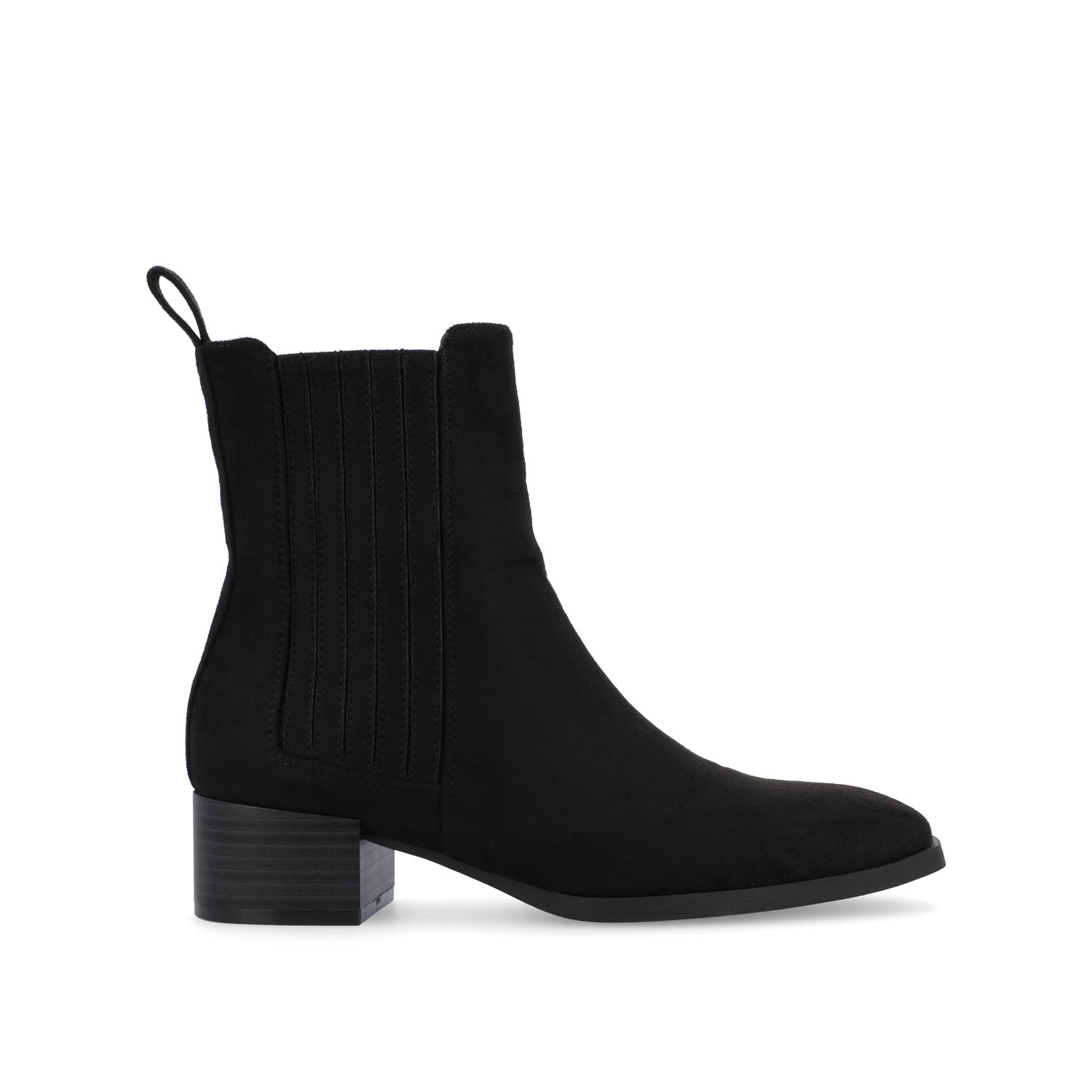 journee collection WRENLEY CHELSEA BOOTIES IN FAUX SUEDE Tan