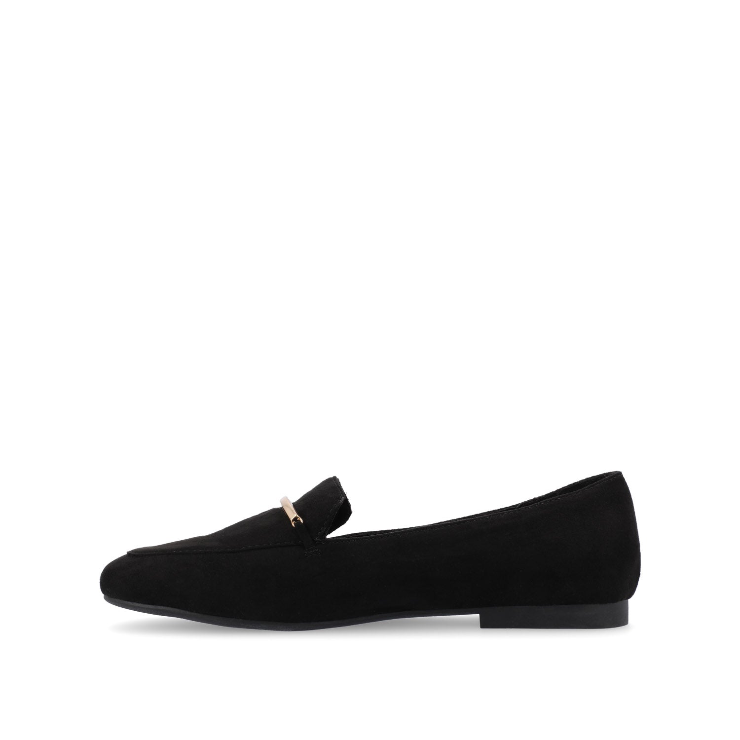 Journee Collection WRENN LOAFER FLATS IN FAUX SUEDE Rose Faux Suede
