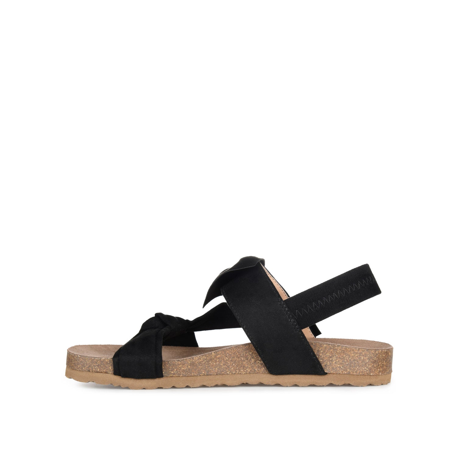 Journee Collection XANNDRA CHUNKY SANDALS IN FAUX SUEDE Blue