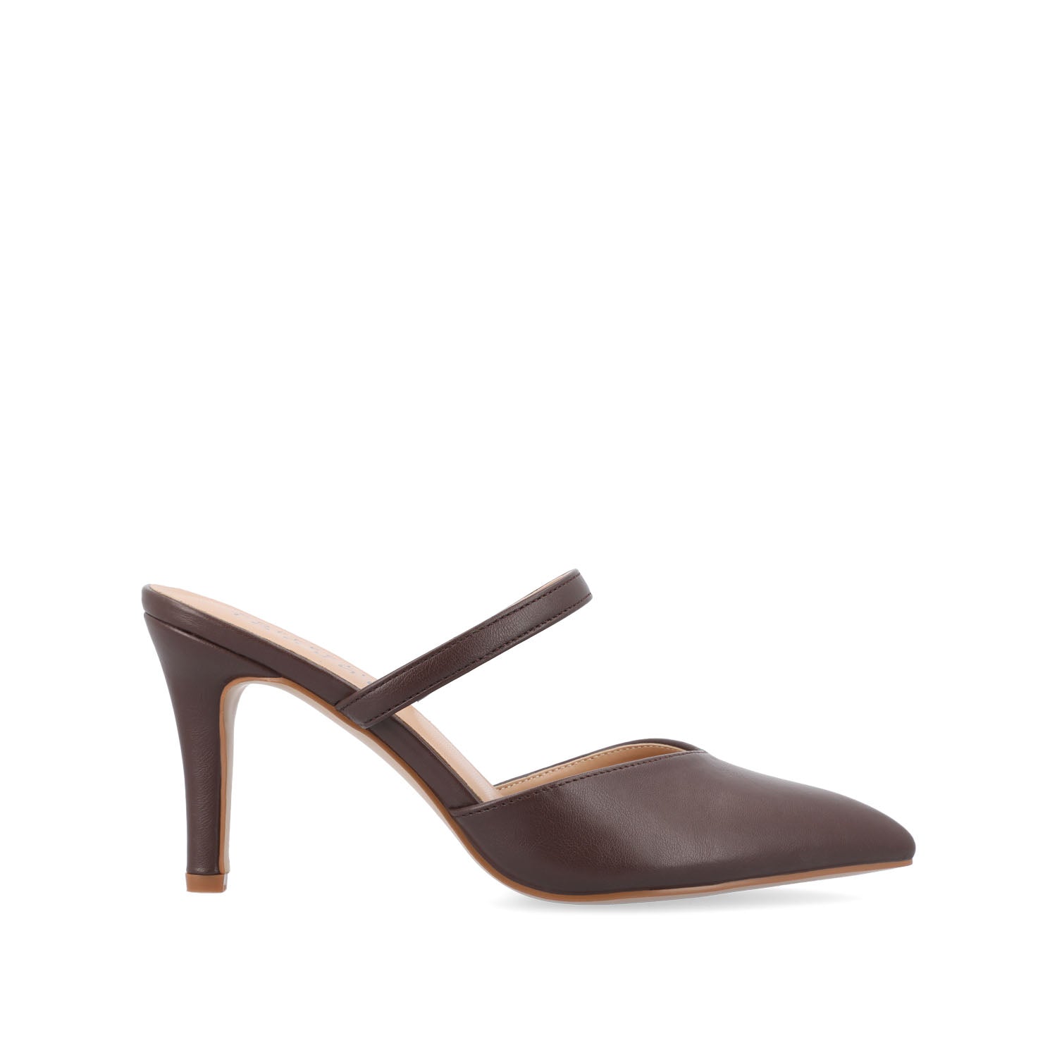journee collection YVON COOL SHADE STILETTO PUMP HEELS IN NARROW Mahogany