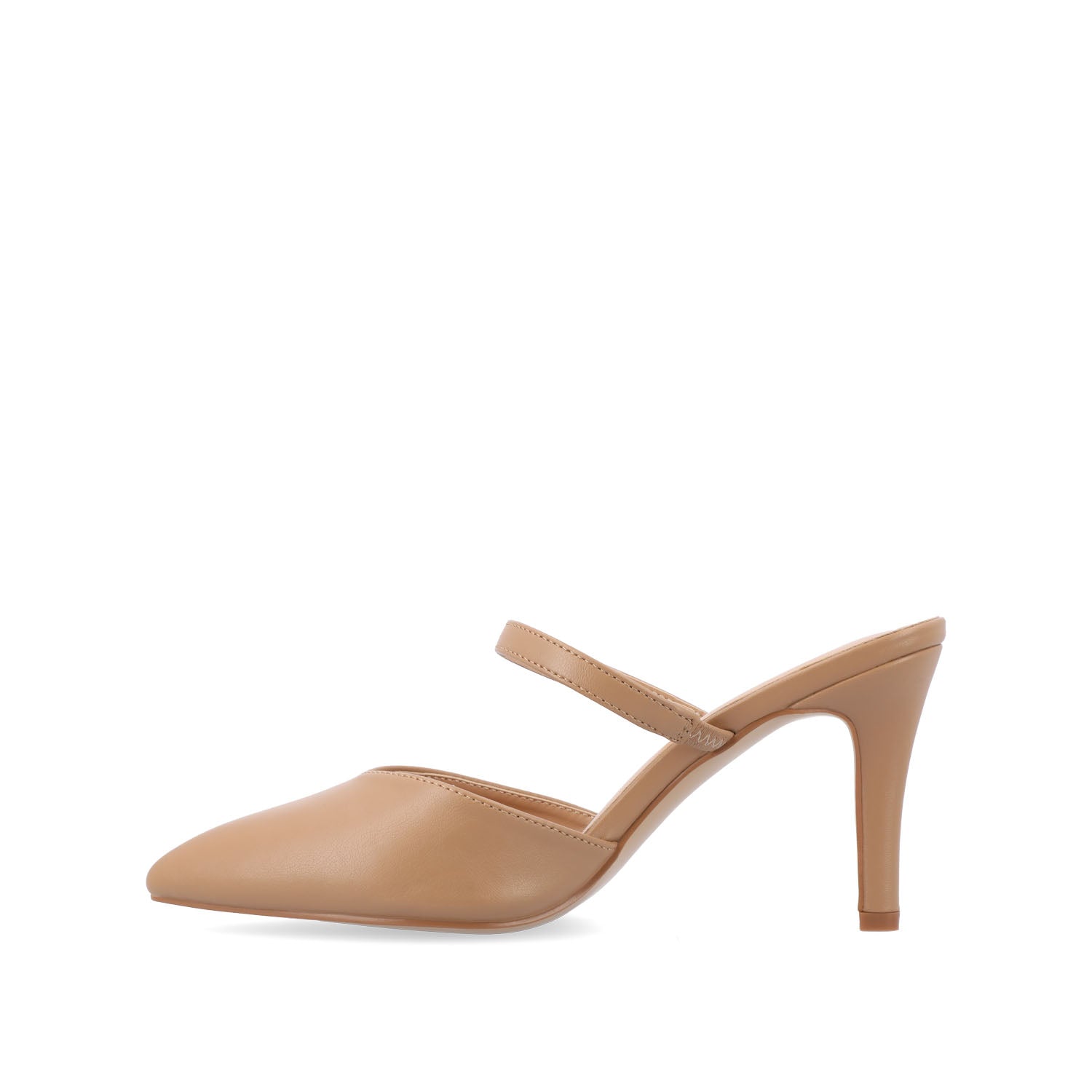 Journee Collection YVON STILETTO PUMP HEELS IN WARM SHADES Cream