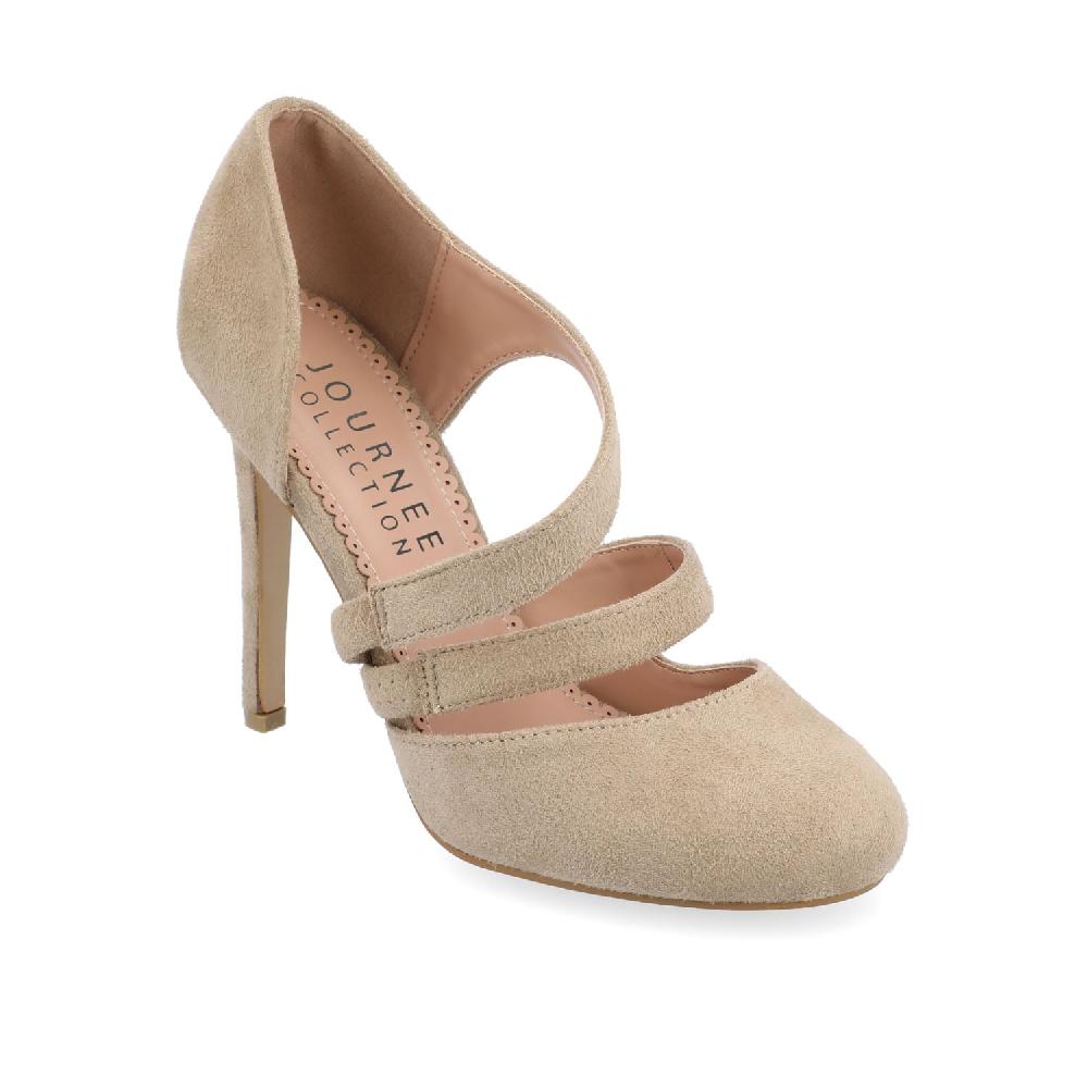 Journee Collection ZEERA STILETTO HEELS IN FAUX SUEDE Wine