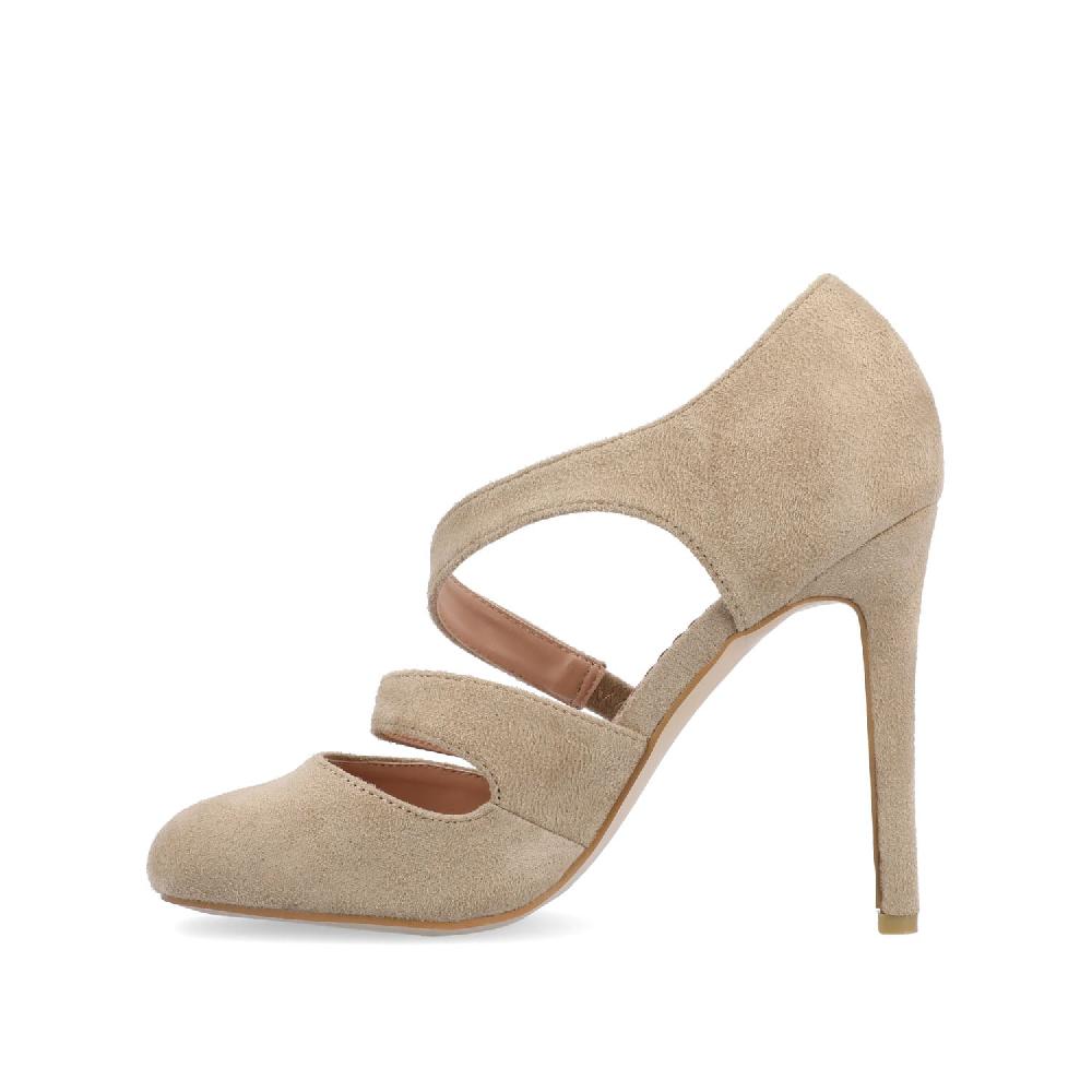 Journee Collection ZEERA STILETTO HEELS IN FAUX SUEDE Wine