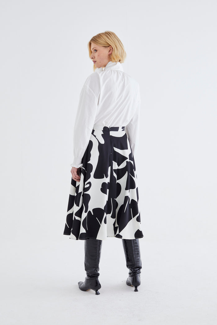 Jovonna London HESSNER SKIRT BLACK AND WHITE PATTERN