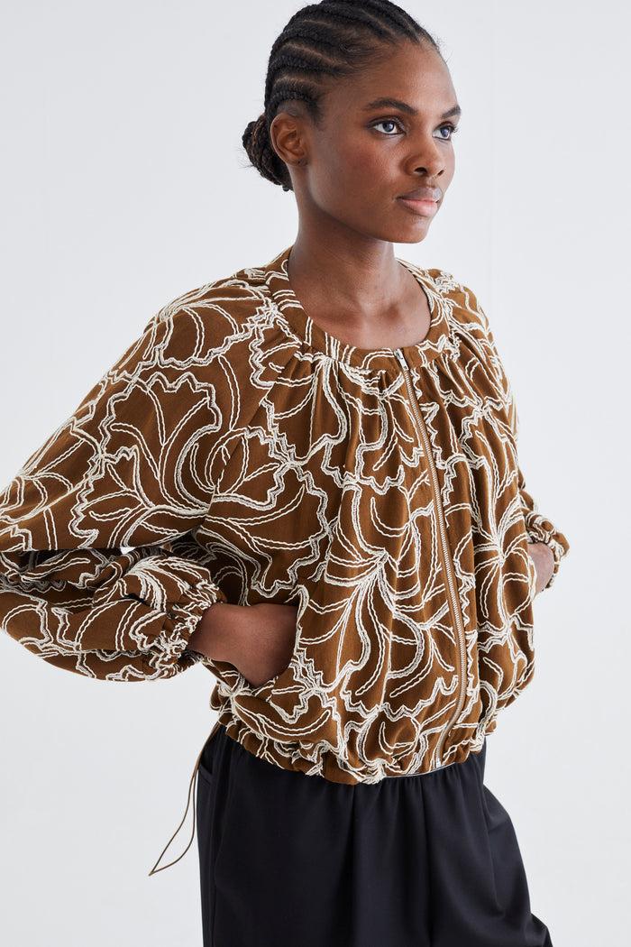 Jovonna London ANNETTE JACKET BROWN