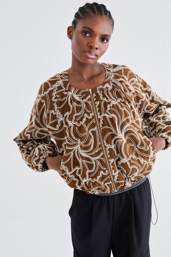 jovonna london ANNETTE JACKET BROWN