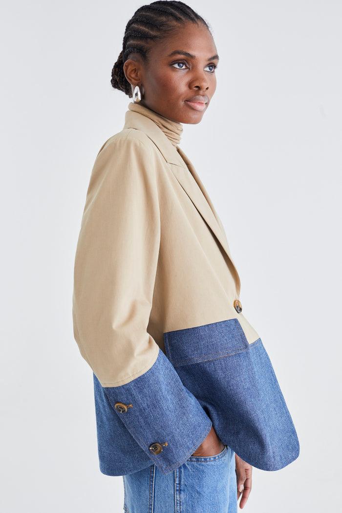 Jovonna London AURELIA JACKET BEIGE