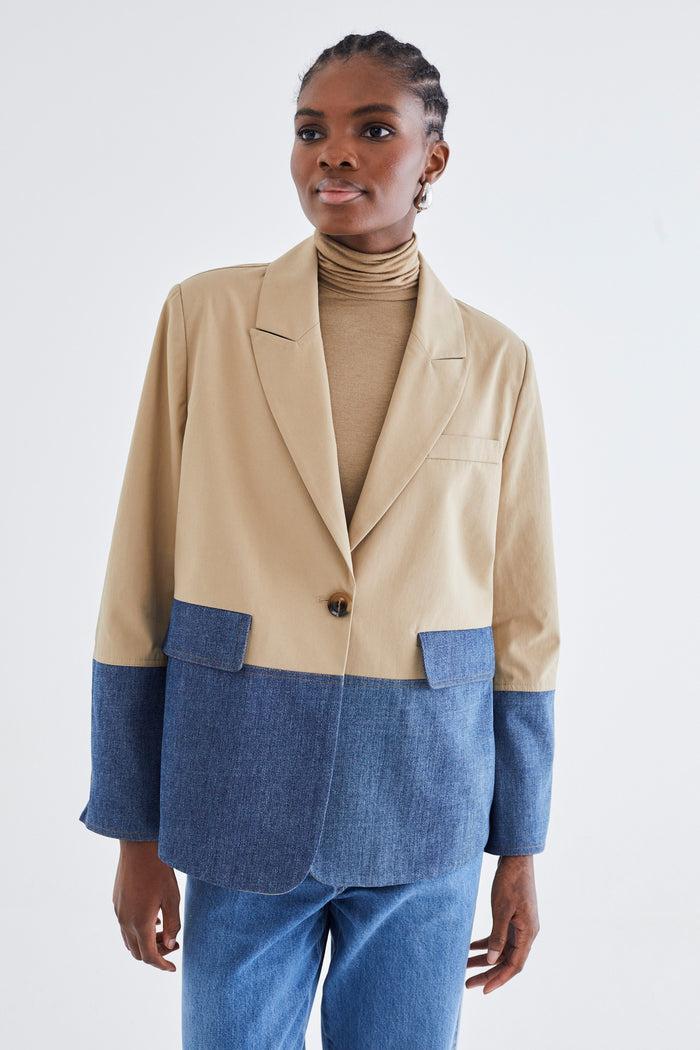 jovonna london AURELIA JACKET BEIGE