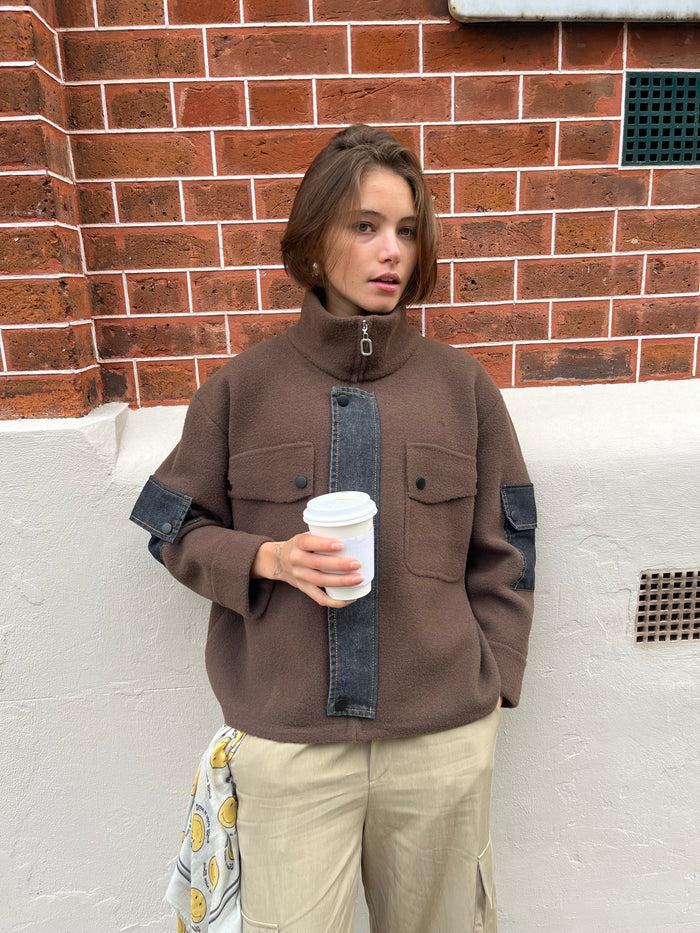 Jovonna London BIBI BROWN JACKET