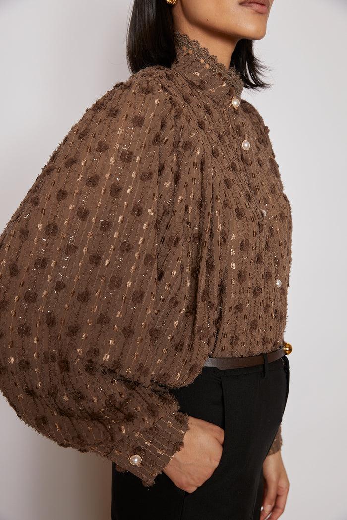 Jovonna London BLAIR BLOUSE BROWN