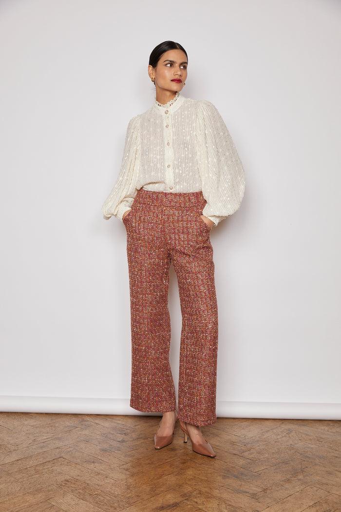 Jovonna London BLAIR BLOUSE CREAM