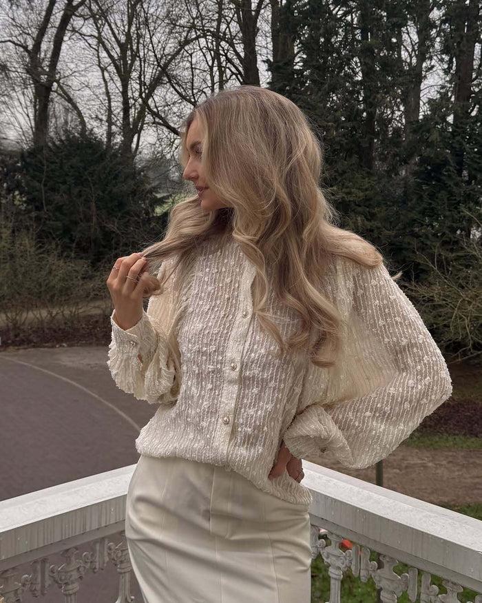 Jovonna London BLAIR BLOUSE CREAM