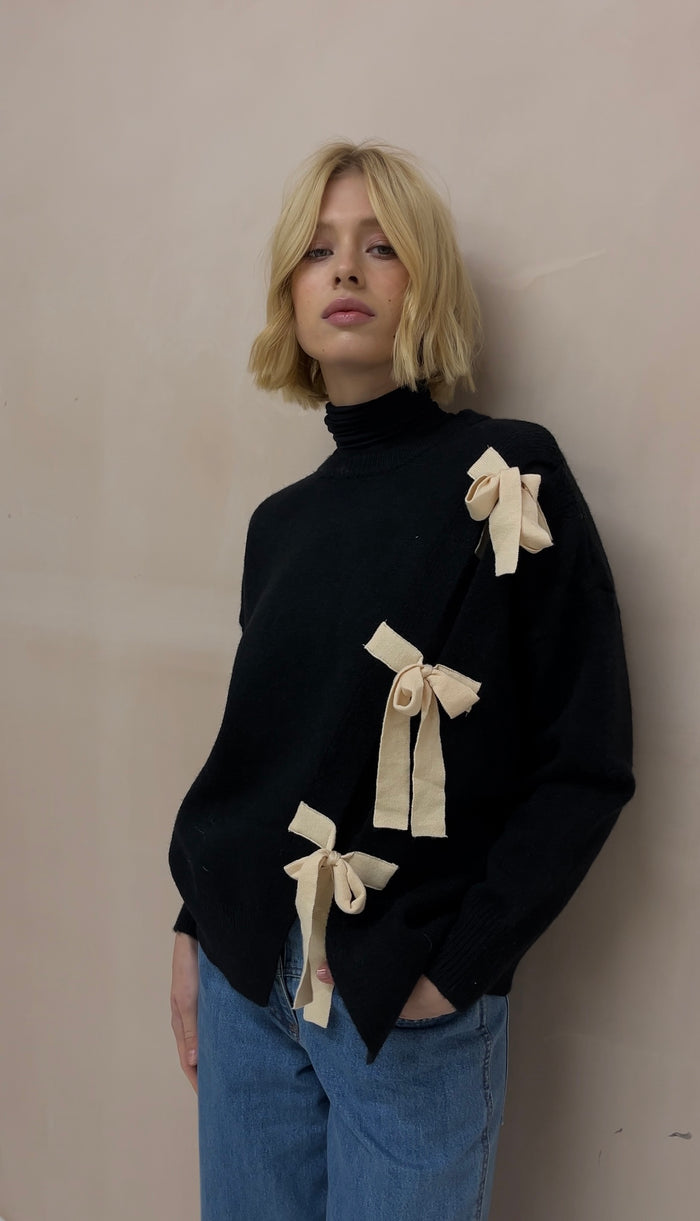 jovonna london BRIGHTON JUMPER BLACK