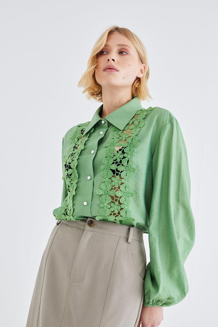 jovonna london CALA BLOUSE GREEN