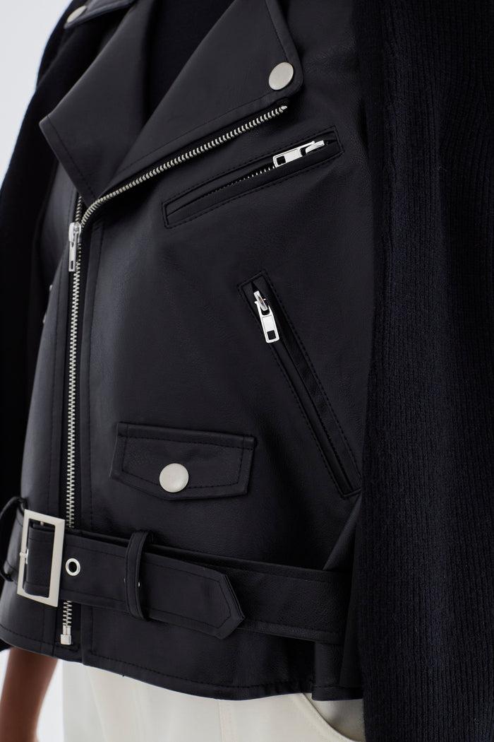 Jovonna London CARAY KNITTED JACKET BLACK