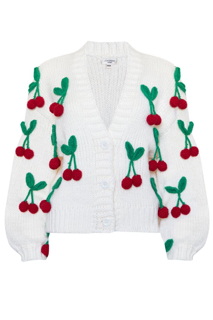 jovonna london CHERRY CARDIGAN