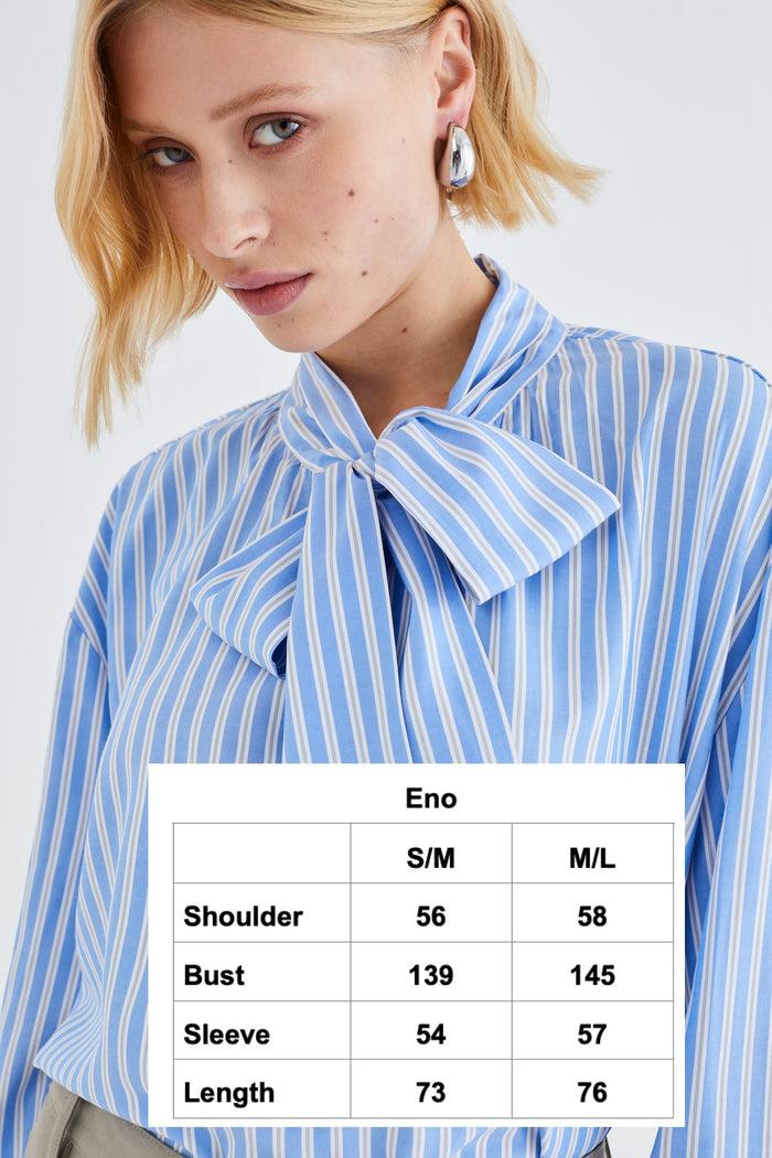 Jovonna London ENO BLOUSE BLUE STRIPES