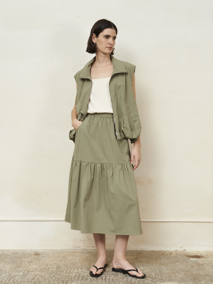 jovonna london ERIDANI SKIRT KHAKI
