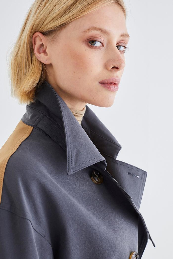 Jovonna London ESLABON TRENCH GREY
