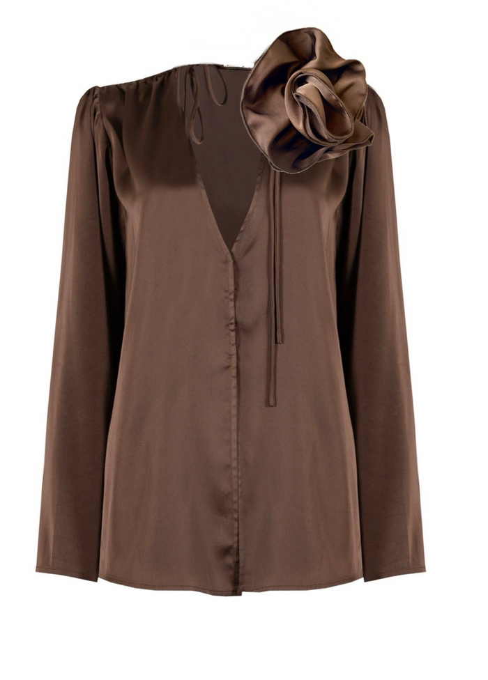 Jovonna London IMPERO 2 BLOUSE BROWN