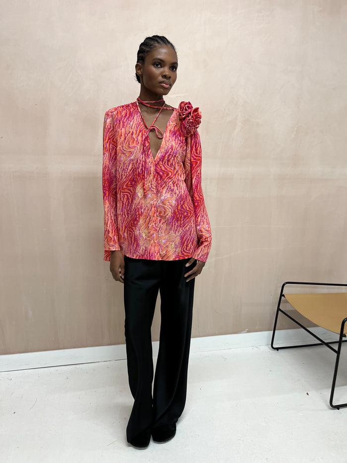 Jovonna London IMPERO 2 BLOUSE RED