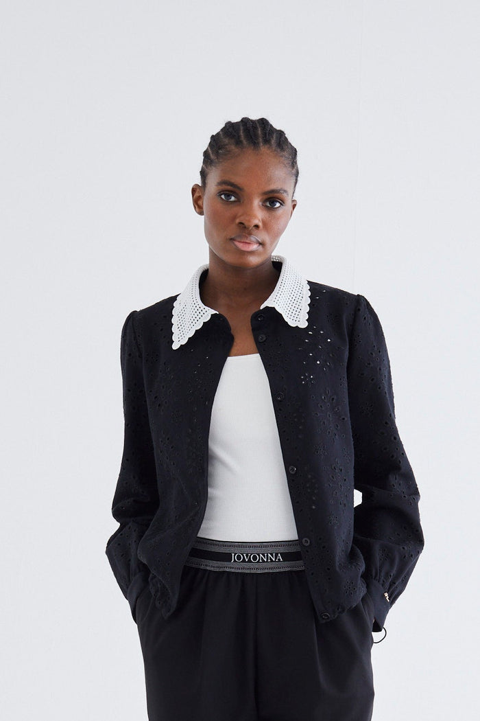 Jovonna London ISLA SHIRT BLACK