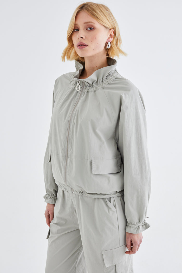 Jovonna London KERALA WINDBREAKER GREY