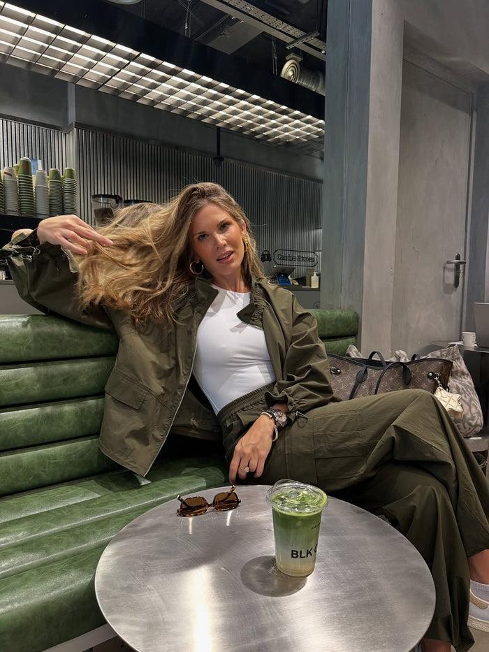 Jovonna London KERALA WINDBREAKER KHAKI