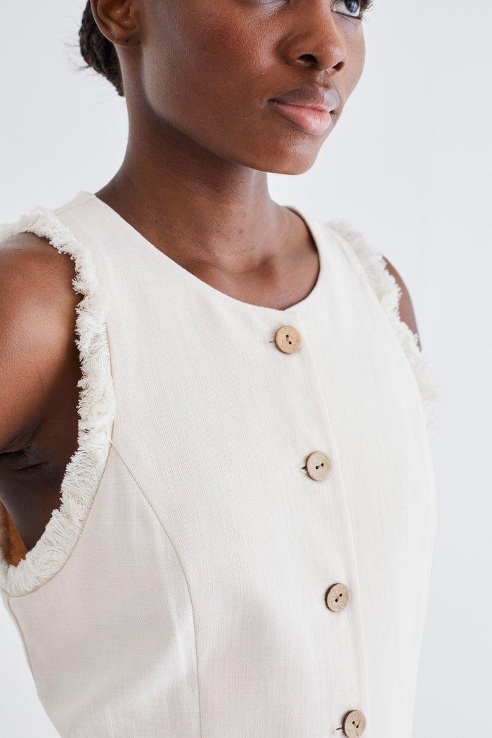 Jovonna London MARCELLA DRESS CREAM