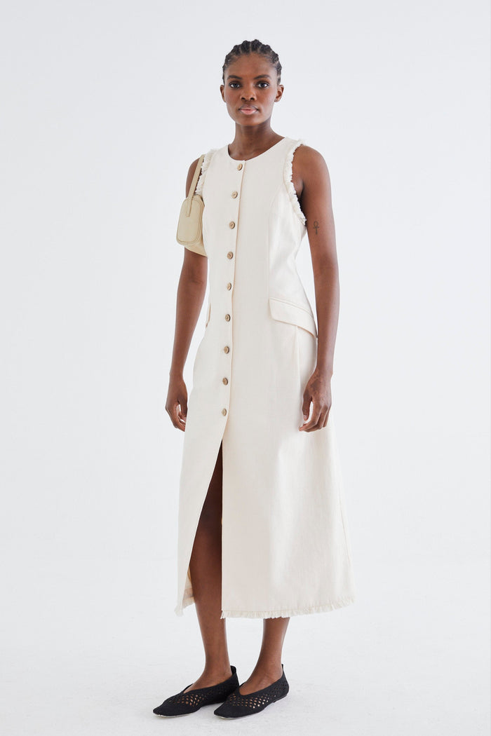 jovonna london MARCELLA DRESS CREAM