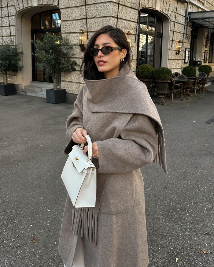 jovonna london MILDRED COAT WITH SCARF