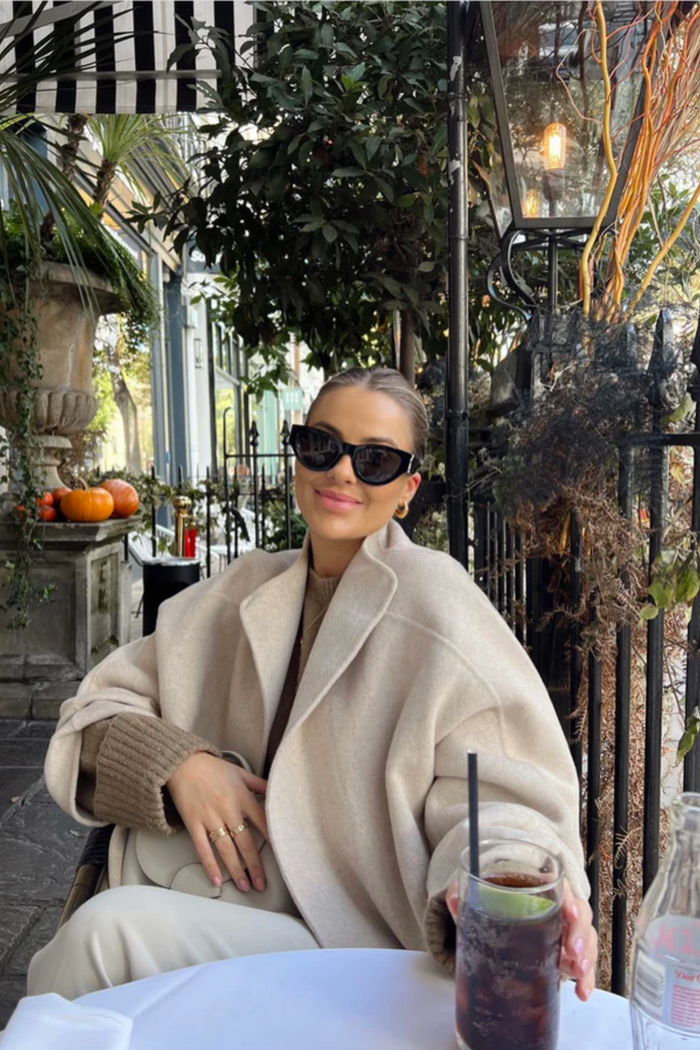 Jovonna London MODA COAT CREAM