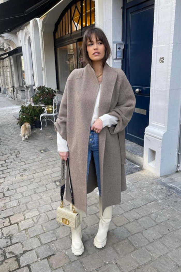 jovonna london MODA COAT TAUPE