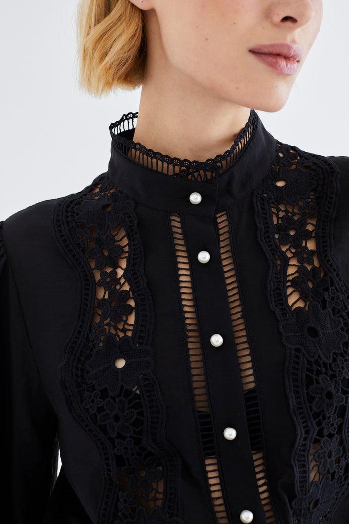 Jovonna London MONET BLOUSE BLACK