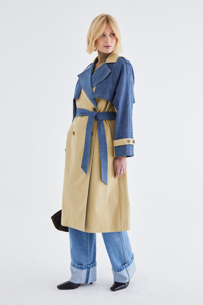 jovonna london NADEGE TRENCH BEIGE
