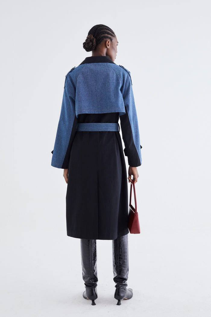 Jovonna London NADEGE TRENCH BLACK
