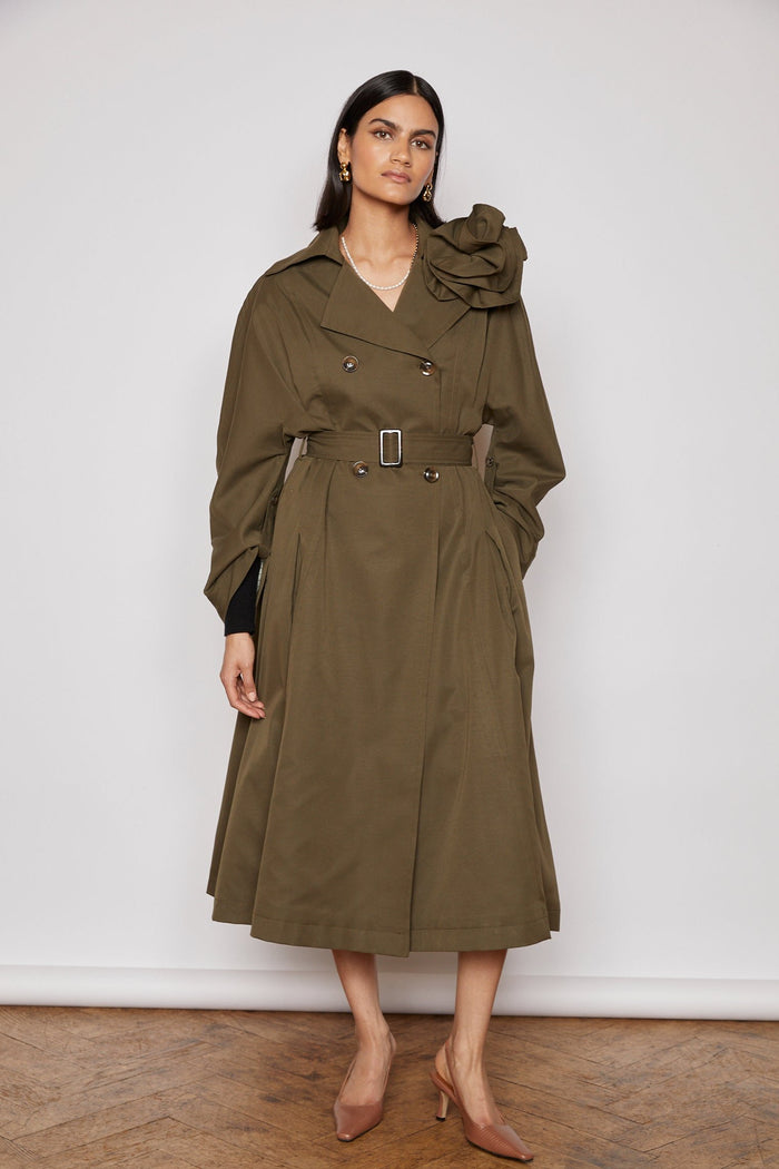 Jovonna London NAVI 2 TRENCH WITH CORSAGE