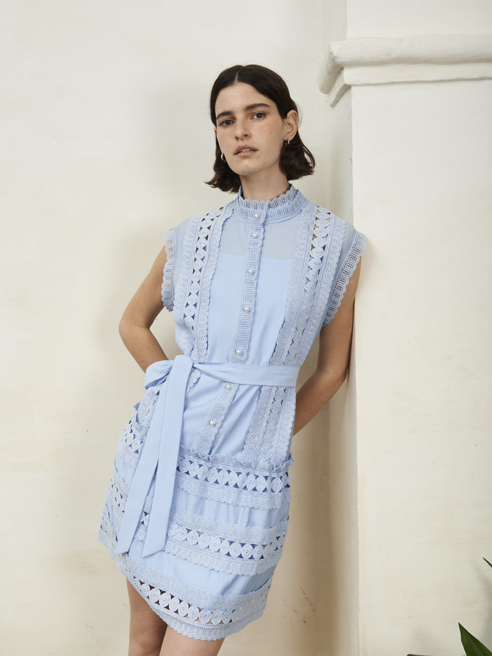 Jovonna London NUAGE DRESS BLUE