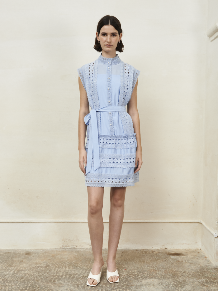 jovonna london NUAGE DRESS BLUE