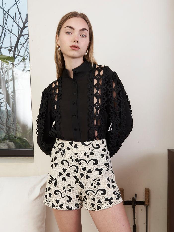 Jovonna London ROSE BLOUSE BLACK